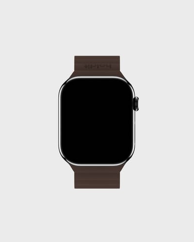 Holdit Siliconen bandje magneet voor de Apple Watch | 38/40/41/42 mm - Chocolate / Black