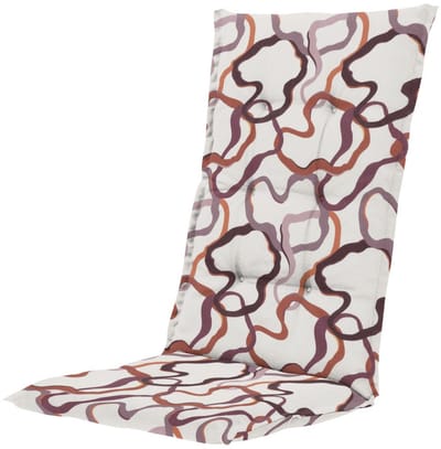 4 x Tuinkussen hoge rug Madison 123 x 50cm Blaze purple | Madison tuinstoelkussen | 50 % Katoen & 50 % polyester
