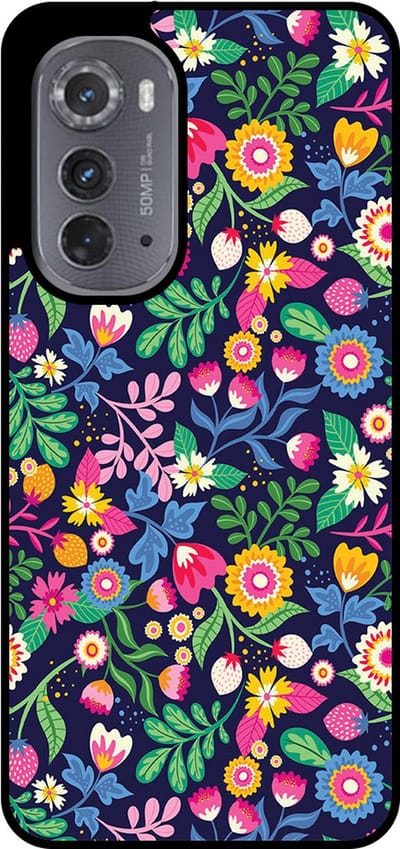 Smartphonica Telefoonhoesje Geschikt voor Motorola Edge 2022 met bloemen opdruk - TPU backcover case flower design geschikt voor Motorola Edge 2022