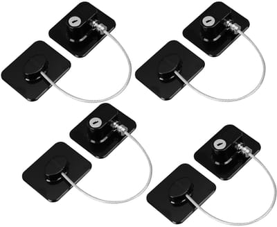 Dailygoods- Kabinet Sloten 4 Pack - Kindveilig - Duurzaam - Babyproof - Koelkast/oven/sloten - Versterkte metalen vergrendeling - Kindersloten