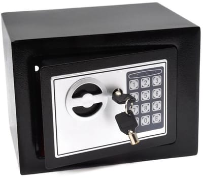 GEKO Compacte kluis - Elektronisch slot - 21x17x17 cm - Inclusief noodsleutels