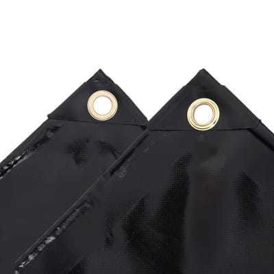 vidaXL - Dekzeil - 650 - g/m² - 3x4 - m - zwart
