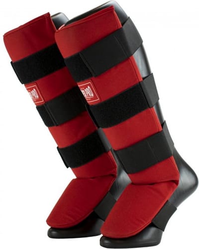 Super Pro Combat Gear Scheenbeschermer Savior Rood/Wit Small