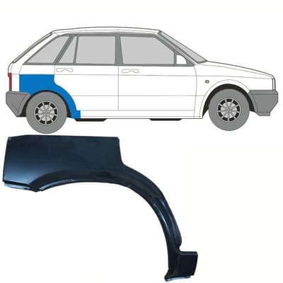 Reparatiepaneel achterspatbord voor Seat Ibiza 1984-1993 / Rechts