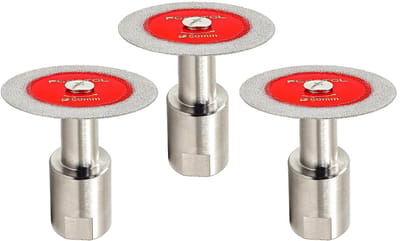 Diamantschijf Set (3 stuks, 50mm) voor Glas Snijden, Flessen, Tegels & Kristal (M14 Flens)