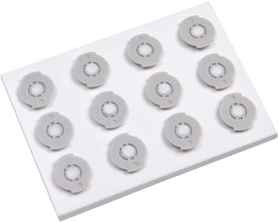 TOVBMUP 12 Stuks Drinkwaterfilterpatronen - Wassertank Filterelementen - Effectief tegen Verontreinigingen - Geschikt voor Roborock 1S/T4/T5/S4/S5/S6/S50/S51/S55 Kehrroboter - ABS en Katoen