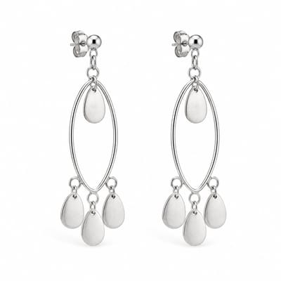 925 zilveren dames oorbellen met druppelhangers – elegante oorhangers van echt zilver