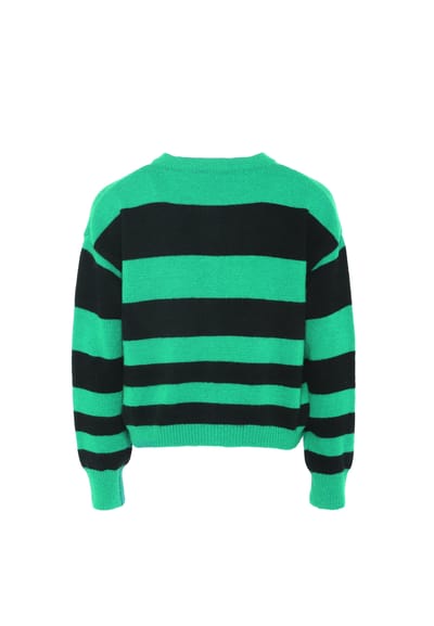 Mymo Jumper Dames Groen Zwart