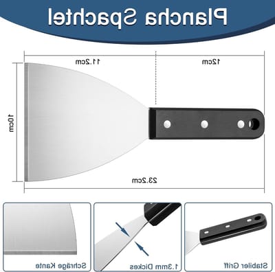 Set van 2 RVS Grill Spatula's voor Smash Burgers en Teppanyaki, Ideaal voor BBQ en Grill Accessoires, Vaatwasserbestendig