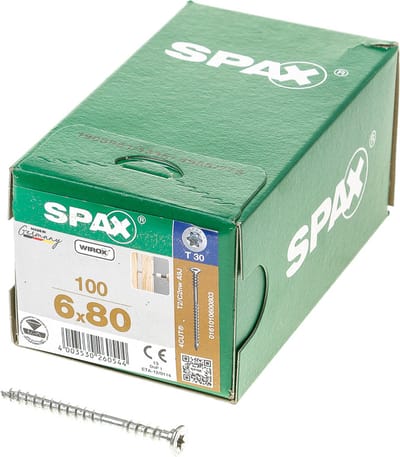 Spax stelschroef pk T30 6x80
