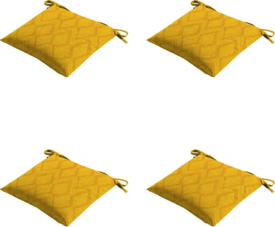 Madison - Zitkussen - Universeel - 4x - 46x46 - Outdoor Graphic Yellow
