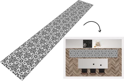 Keukenloper - Loper keuken - Patronen - Zwart Wit - Mandala - 300x50 cm - Keukenloper vinyl