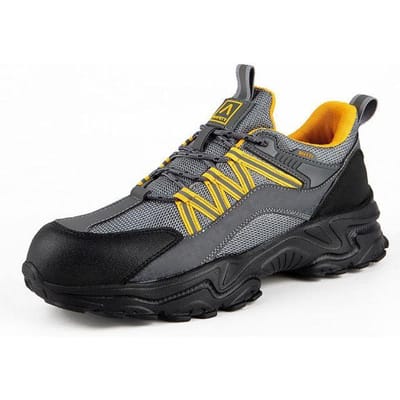 Nieuwe Veiligheidsschoenen Heren Anti-Punctie Stalen Neus Werklaarzen Lichtgewicht En Ademende Werk Sneakers Onverwoestbare Werkschoenen Heren 39 grijs