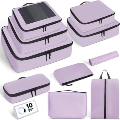 Famanu – Packing cubes voor koffer - 8-delige set - lichtgewicht - waterdichte reisorganizers - duurzaam materiaal - ideaal voor efficiënt inpakken van kleding en accessoires tijdens reizen