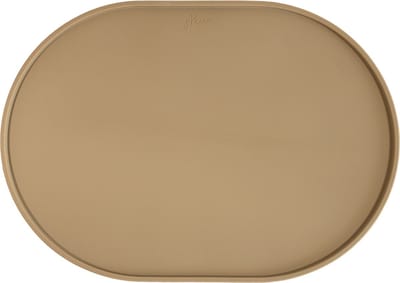 Jikkies Siliconen Placemat - Siliconen - Olijf Groen - Antislip - Ondergrond voor je Kleintje - Extra Groot - Opstaande Rand - Veilig - Voldoet aan EN-normen - Magnetron & Vaatwasser bestendig - Combinatie van een Placemat & een Bord