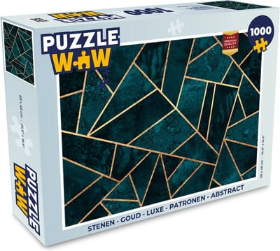 Puzzel Stenen - Goud - Luxe - Patronen - Abstract - Legpuzzel - Puzzel 1000 stukjes volwassenen