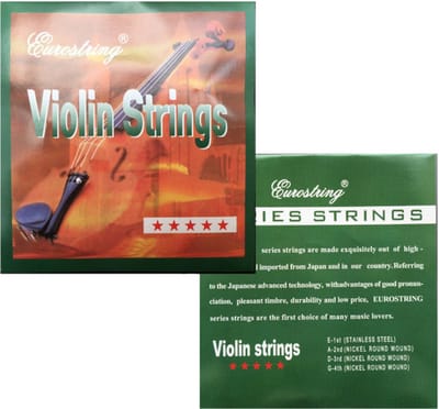 WK Vioolsnaren – Aluminium-Magnesium Legering – Set voor 3/4 tot 4/4 Viool – Duurzaam, Anti-Roest & Flexibel