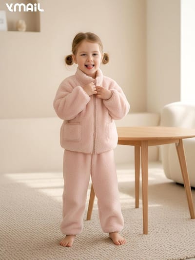Meisjes 2-delige outfit met trendy design, comfortabele pasvorm en stijlvolle kleuren