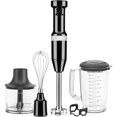 KitchenAid 5KHBV83EOB Staafmixer - 180 W - Onyx Zwart - Inclusief Accessoires