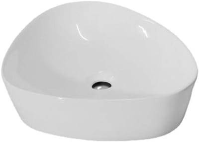 Badkamer Wastafel - Keramische Kom - Modern Interieur - Eenvoudig Onderhoud - 50.5 x 41 cm - Wit