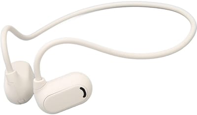 Allecto - Draadloze Open Ear Hoofdtelefoon - HiFi Stereo - Lichtgewicht Sport Headset - Wit - Bluetooth 5.3 - Oplaadbare Oortelefoons - Geschikt vo...
