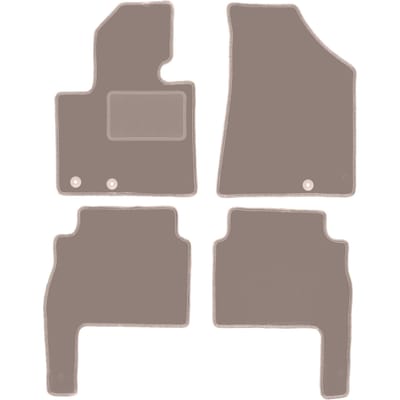 Beige veloursmatten voor: Kia Sorento II SUV (2009-2015)