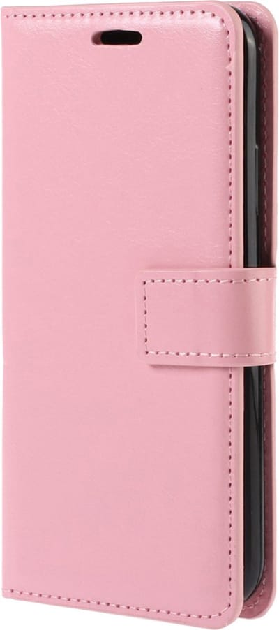 Hoesje Met Pasjeshouder - Geschikt voor Apple iPhone 14 - Luxe Bookcase Portemonee - Flip Case - Kunstleer Book Case - Flipcase - Book Cover - Walletcase - Portemonneehoes - Lichtroze