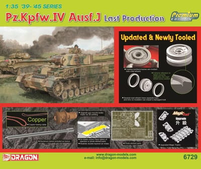 Dragon Modelbouwpakket Militaire voertuigen - 6729 Pz.Kpfw.IV Ausf.J - Last Production (Premium) Plastic - 1:35 - Modelbouw