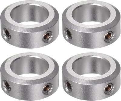 4 Stuks Askraag Set 16 mm Boring Aluminium Legering voor Kruiwagen As en CNC Machine Gereedschap