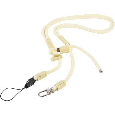 Lanière de poche à dégagement rapide réglable jaune Cordon anti-perte avec vis 1/4 pouce pour Pocket white