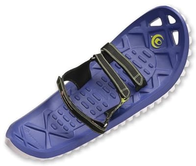 Ultralichte EVA-sneeuwschoenen voor volwassenen, ideaal voor wandelen en hardlopen, met dubbele dichtheid rocker en ijsspikes
