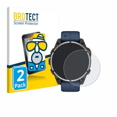 BROTECT - Screenprotector voor Garmin quatix 8 Pro (47 mm) - Folie Beschermfolie matte 2 Stuks
