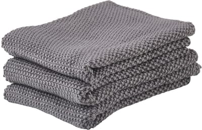 Zone Denmark Vaatdoek 27 x 27 cm 3 stuks Grey