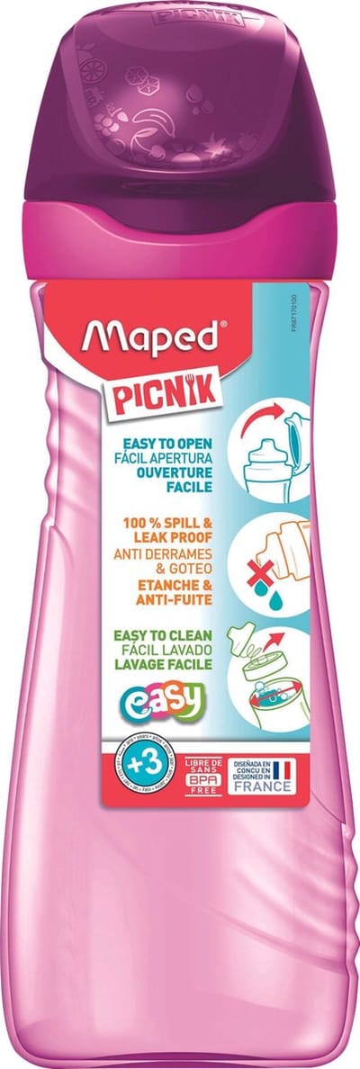 DRINKFLES 580 ml - MAPED Picnik ORIGINS - roze