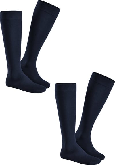 HUDSON Only 2pack - kneehigh Heren Sokken - Marine - Maat 43/46
