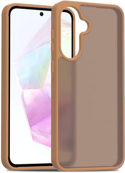 Multimedia & Accessoires Frosted Harde TPU Back Cover Case Hoesje geschikt voor Samsung Galaxy A56 5G/ Samsung Galaxy A36 5G – Bruin – Siliconen - Harde Plastic – Harde Case