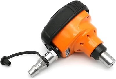 Pneumatische Spijkerhamer - Luchtspijkerpistool - Houtbewerking Projecten - Magnetische Nagelhouder - 110MM - Oranje Zwart