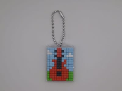 Sleutelhanger, Gitaar, Donker, Pixels