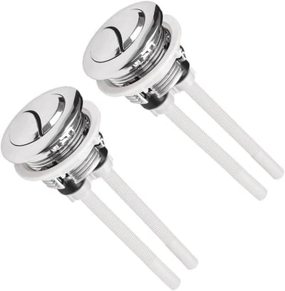 2x Universele Dubbele Spoelknop Toilet - 38mm Inbouw - Besparend Reserveonderdeel