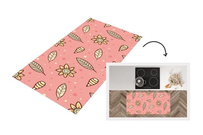 Keukenloper - Loper keuken - Patronen - Bloemen - Bladeren - 120x60 cm - Keukenloper vinyl