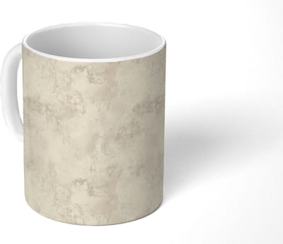 Mok - Koffiemok - Patroon - Organisch - Beige - Mokken - 350 ML - Beker - Koffiemokken - Theemok