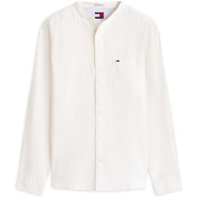 Tommy Jeans Overhemd Tjm Reg Linen Mx Ban - Fashion Wear - Volwassen