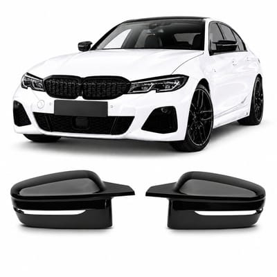 Spiegelkappen Geschikt voor BMW 3/4/5/6/7/8 Serie (G20 G21 G22 G30 G32) M-Look Hoogglans Zwart
