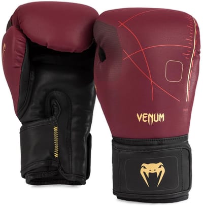 Venum Tactical XT bokshandschoenen Bordeauxrood Zwart Goud - 14 OZ
