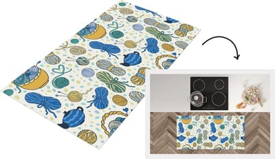 Keukenloper - Loper keuken - Breien - Patronen - Wol - 120x60 cm - Keukenloper vinyl