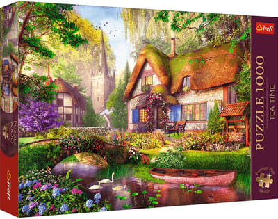 Trefl legpuzzel Tea Time The Woodland Cottage 1000 stukjes premium.