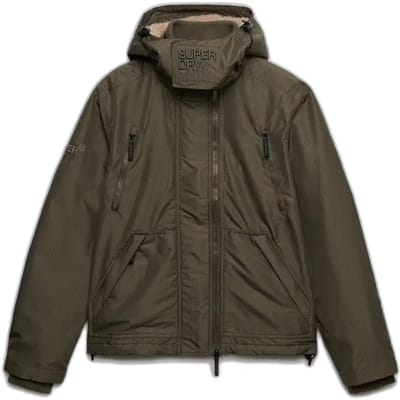 Superdry Hooded Arctic Windcheater Jas Khaki Grootte: Xxl