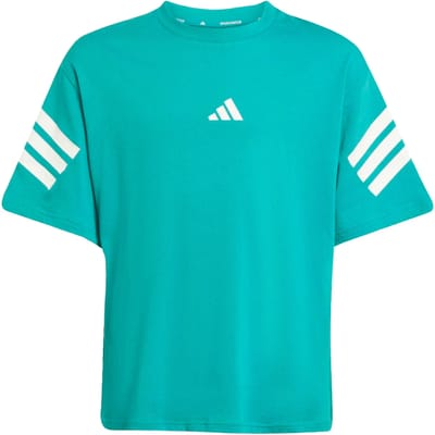 Adidas Future Icons 3 Stripes T-shirt Met Korte Mouwen Blauw 11-12 Years Kinderen