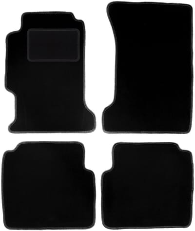Zwarte veloursmatten voor: Honda Accord V stationwagen, sedan (1993-1997)
