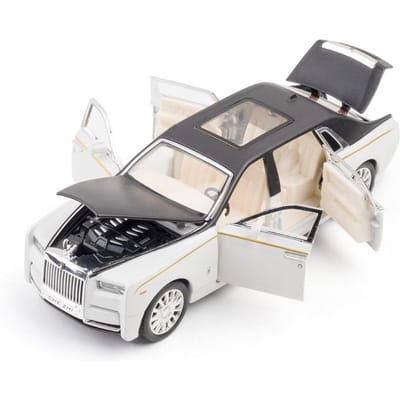 Schaal 1:32 Rolls Royce Phantom Automaat Speelgoed Metaal Diecast Deuren Openen Terugtrekken Geluid Licht Voertuigmodellen Voor Jongens Kinderen Cadeaus